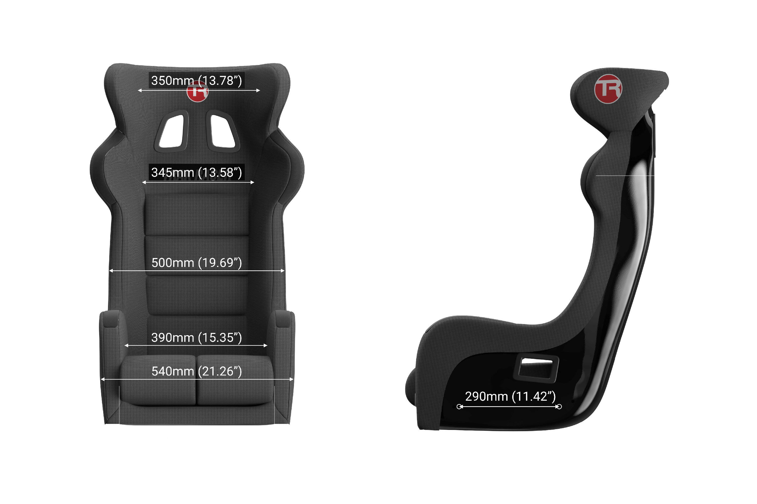 GT-Pro Fixed Fiberglass Sim Racing Seat