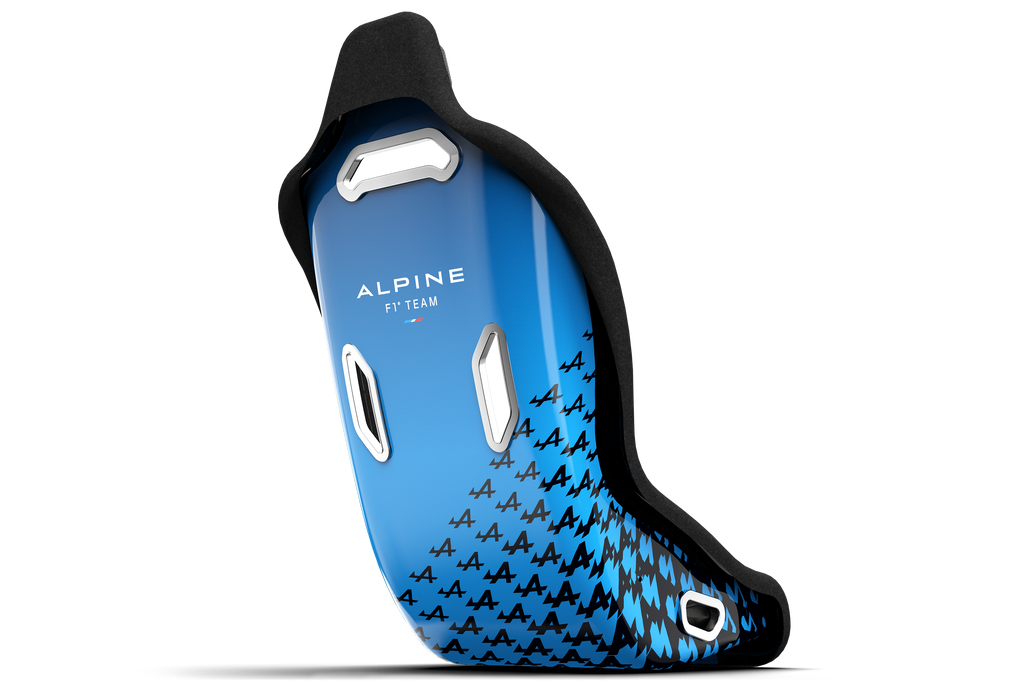 Hybrid Formula & GT Position Fiberglass Seat - Alpine Livery